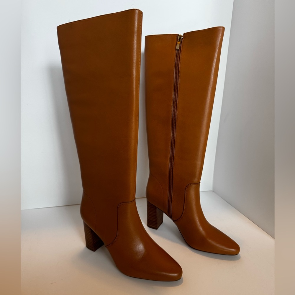 BNIB - Saks Fifth Avenue Linden Leather Knee-High Boots - 7.5M